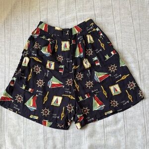 American Vintage Multicolor Nautical Print Women's Shorts
